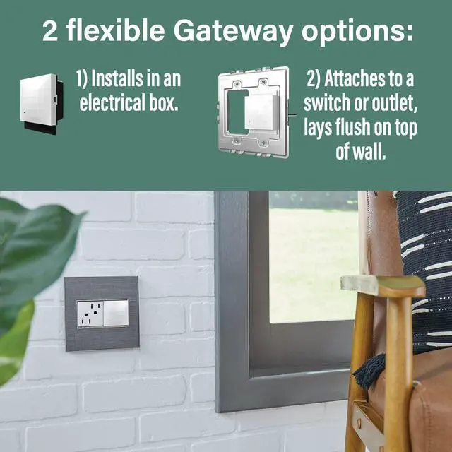 Alt view image 6 of 6 - Legrand with Netatmo Smart Home Gateway/Hub in Magnesium, WNAH1M1