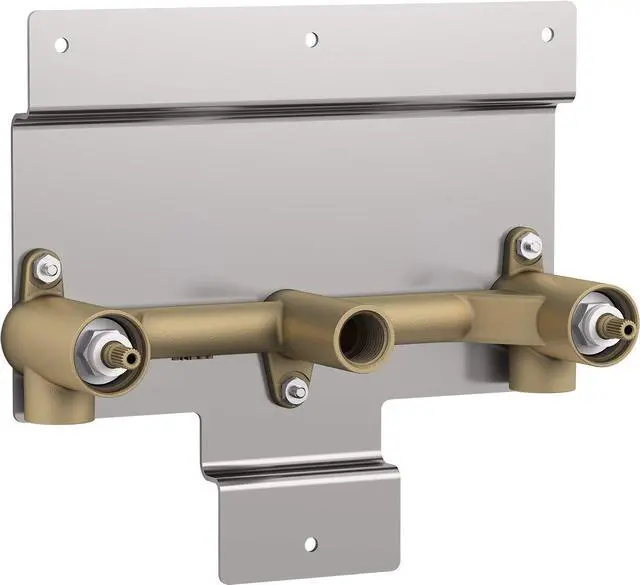 Main image of 20716-K-NA Parallel Two-Handle Wall-Mount Bath Faucet Valve, Washerless Ceramic Disc Valves, Durable Solid Brass