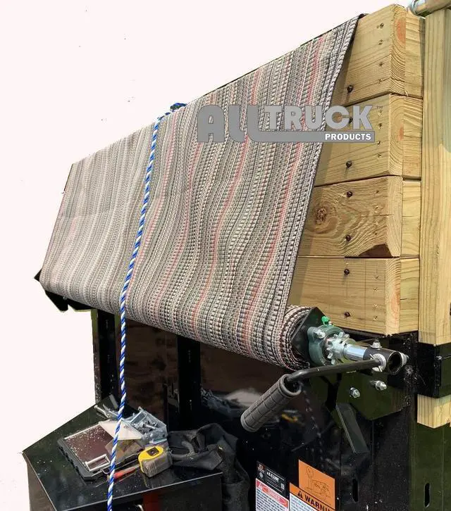 Alt view image 5 of 6 - Dump Truck and Trailer Tarp Kit Manual Pull Hand Crank Hexagon Axle NO TARP