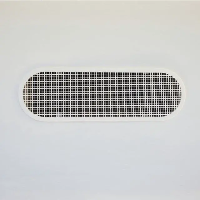 Main image of GAF - 4" x 12" Oval White Resin Soffit Vent - EAP412W - Built-in Screen, UV-Resistant, Snap-in Under Eave Vent, Easy Install, Weather-Resistant, Enhances Airflow, 22 Sq. in. NFA - 36 Pack
