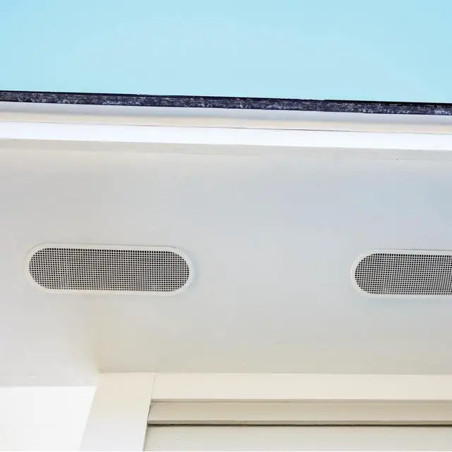 Alt view image 3 of 3 - GAF - 4" x 12" Oval White Resin Soffit Vent - EAP412W - Built-in Screen, UV-Resistant, Snap-in Under Eave Vent, Easy Install, Weather-Resistant, Enhances Airflow, 22 Sq. in. NFA - 36 Pack