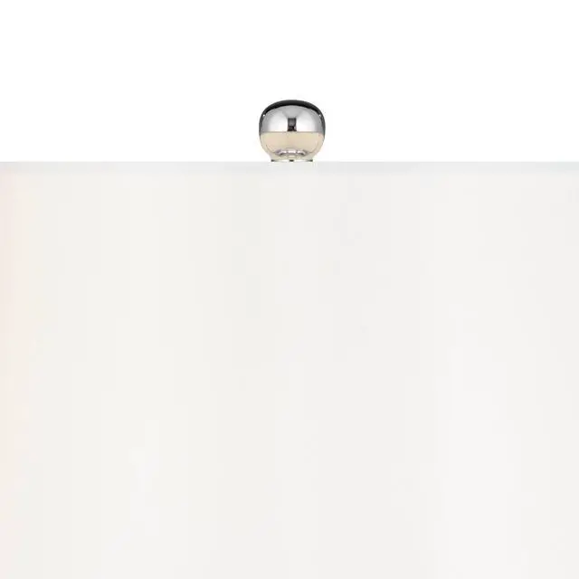 Alt view image 3 of 6 - Pablo Modern Table Lamp 27" Tall Swirling Multi Color Blue Hand Blown Art Glass Metal White Tapered Drum Shade Decor for Living Room Bedroom House Bedside Home (Color May Vary)