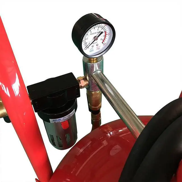 Alt view image 3 of 6 - 20 Gallon Sandblaster Air Sand Blaster Kit, 125 PSI High Pressure Sand Blasting Machine | 4 Ceramic Nozzles, Portable Abrasive Blaster, Special Surface Treatment and Stain Removal Paint