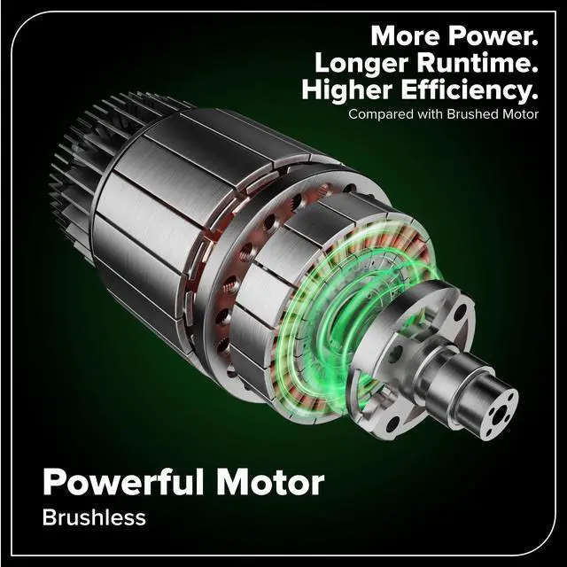 Alt view image 6 of 6 - 24V Brushless 1/2" Cordless Impact Wrench (3 Speed / 300 ft.-lbs. / LED Light), 4.0Ah Battery and Compact Charger Included