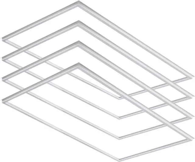 Main image of 2X4 FT Edge-Lit Frame LED Panel Lights,5CCT Selectable 3000K-6500K, 2600/3900/5200LM,20W/30W/40W Switch, Grid Drop Ceiling Lights,0-10V Dimmable, Damp Rated,100-277V,ETL Listed (2X4 Edge - 4 Pack)
