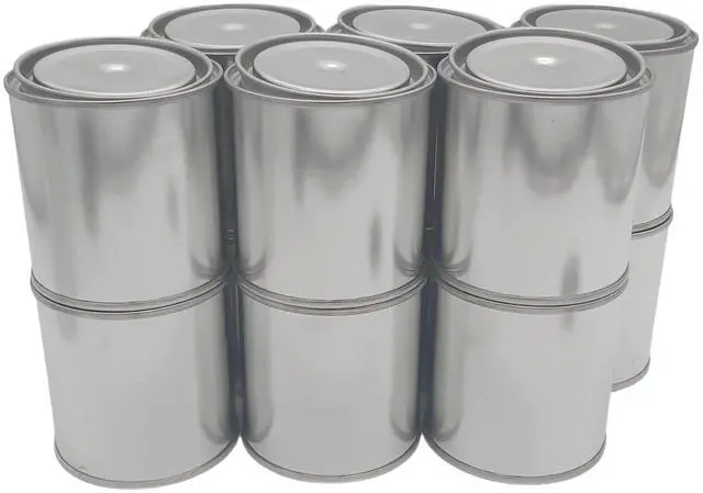 Alt view image 4 of 6 - 1/2 Pint Size Metal Paint Cans with Lids, 1-Cup Capacity Empty Unlined Half Pint Paint Pails, for DIY and Art Craft Projects. (Pack of 144)
