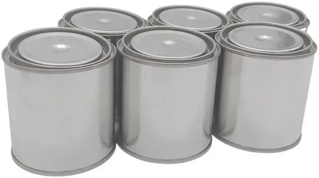 Alt view image 5 of 6 - 1/2 Pint Size Metal Paint Cans with Lids, 1-Cup Capacity Empty Unlined Half Pint Paint Pails, for DIY and Art Craft Projects. (Pack of 144)