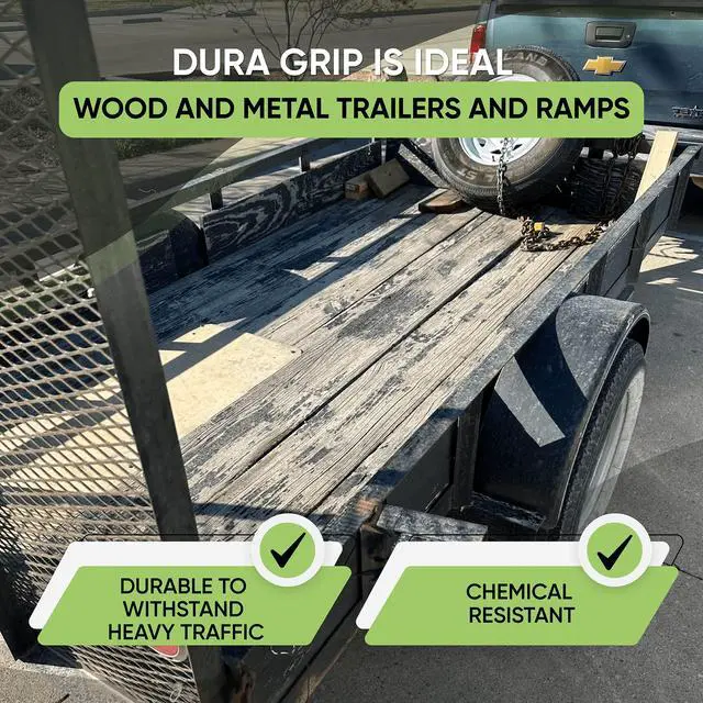 Alt view image 6 of 6 - Dura Grip Amber Clear Anti-Slip Paint for Concrete, Wood, Tile and Metal Non-Skid Coating for Floor, Decking and Ramps Non-Slip Epoxy Paint (Gallon)