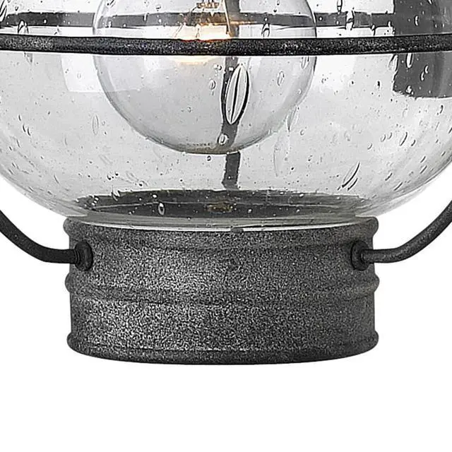 Alt view image 5 of 6 - Cape Cod 2206DZ Medium Outdoor Wall Mount Onion Lantern, Clear Seedy Glass, Wet Rated, Aged Zinc