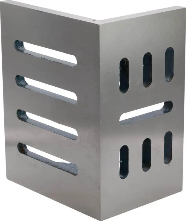 Alt view image 2 of 2 - Machinist's Slotted Webbed Angle Plate, Cast Iron, 10" × 8" × 6"