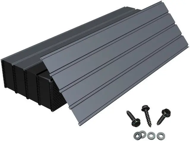 Main image of Domi Metal Roofing Panels 20 PCS, Galvanized Steel Corrugated Roof Panels Waterproof Heavy Duty Metal Siding Panels with Screws for Pergola Gazebo Garage Sheds Mobile Home (Grey)
