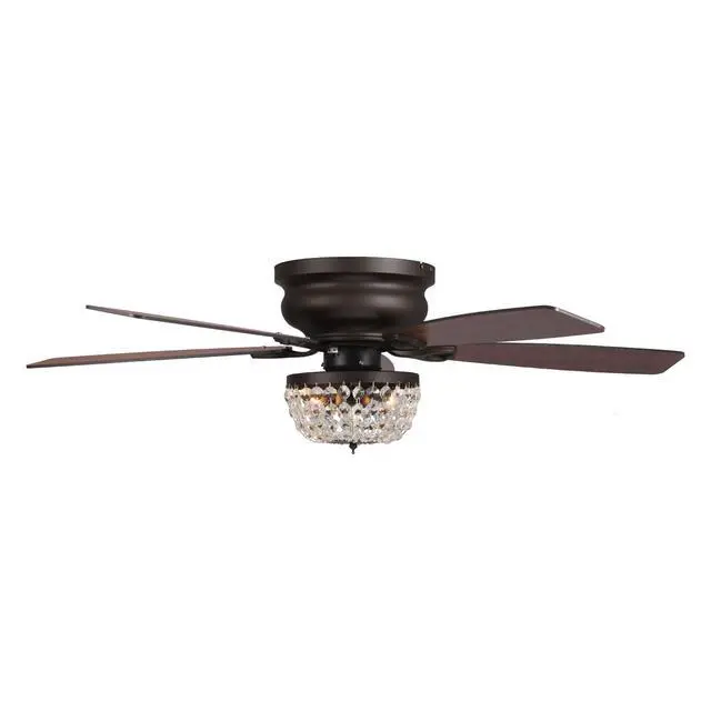 Alt view image 6 of 6 - Ceiling Fans with Lights and Remote Low Profile Ceiling Fan with Light Flush Mount for Bedroom, 48 Inch, New Bronze