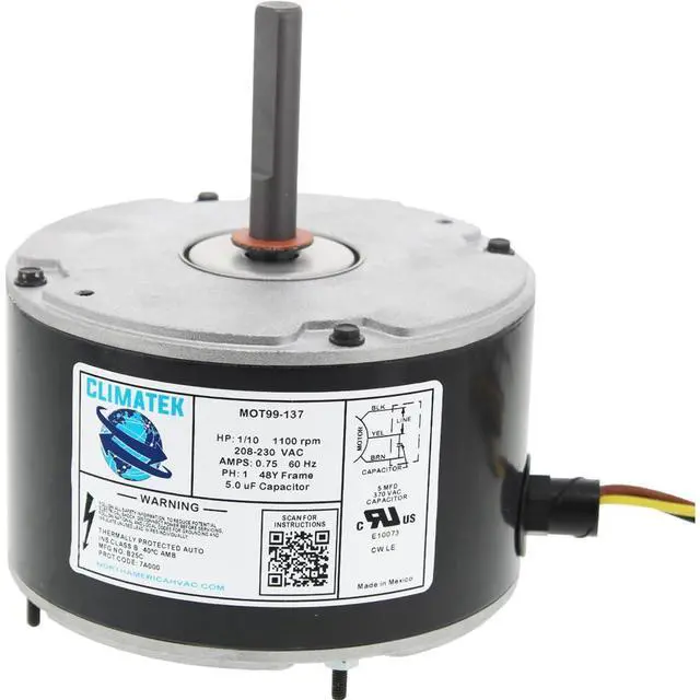 Main image of Upgraded 1/10 HP Condenser Fan Motor Directly Replaces ICP Heil Tempstar Comfortmaker 1178652 1186357 1172707