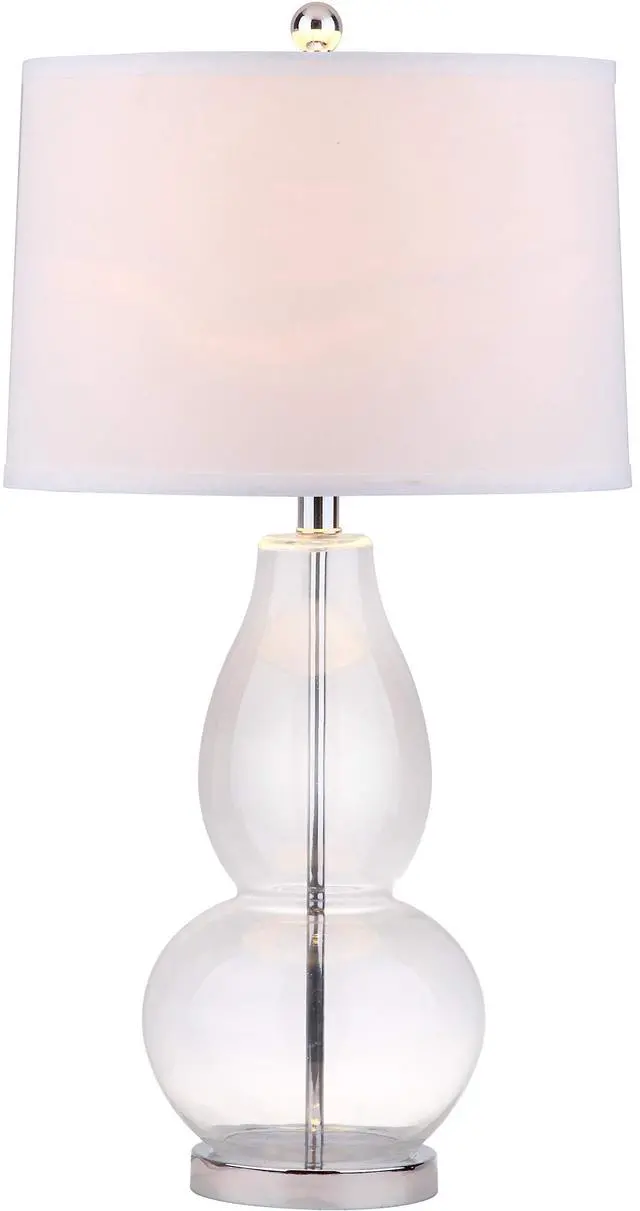 Alt view image 5 of 6 - Lighting Collection Mercurio Crackle Glass Double Gourd 29-inch Bedroom Living Room Home Office Desk Nightstand Table Lamp Set of 2 (LED Bulbs Included)