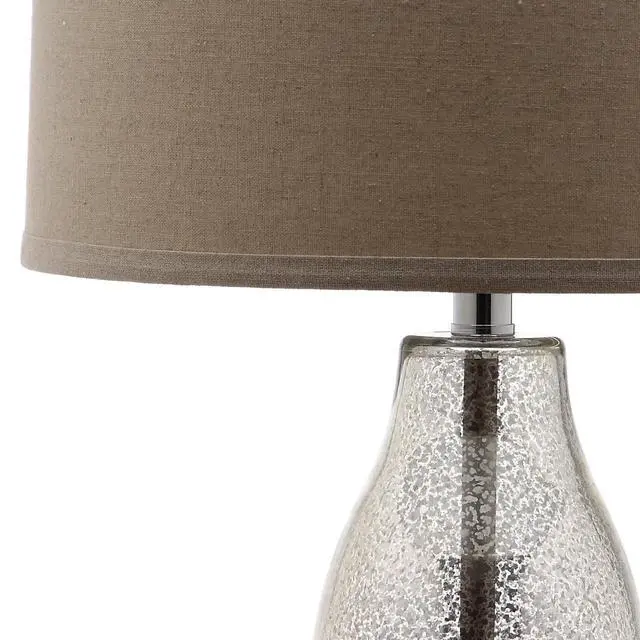 Alt view image 2 of 6 - Lighting Collection Mercurio Antique Silver/ Wheat Brown Shade 29-inch Bedroom Living Room Home Office Desk Nightstand Table Lamp Set of 2 (LED Bulbs Included)