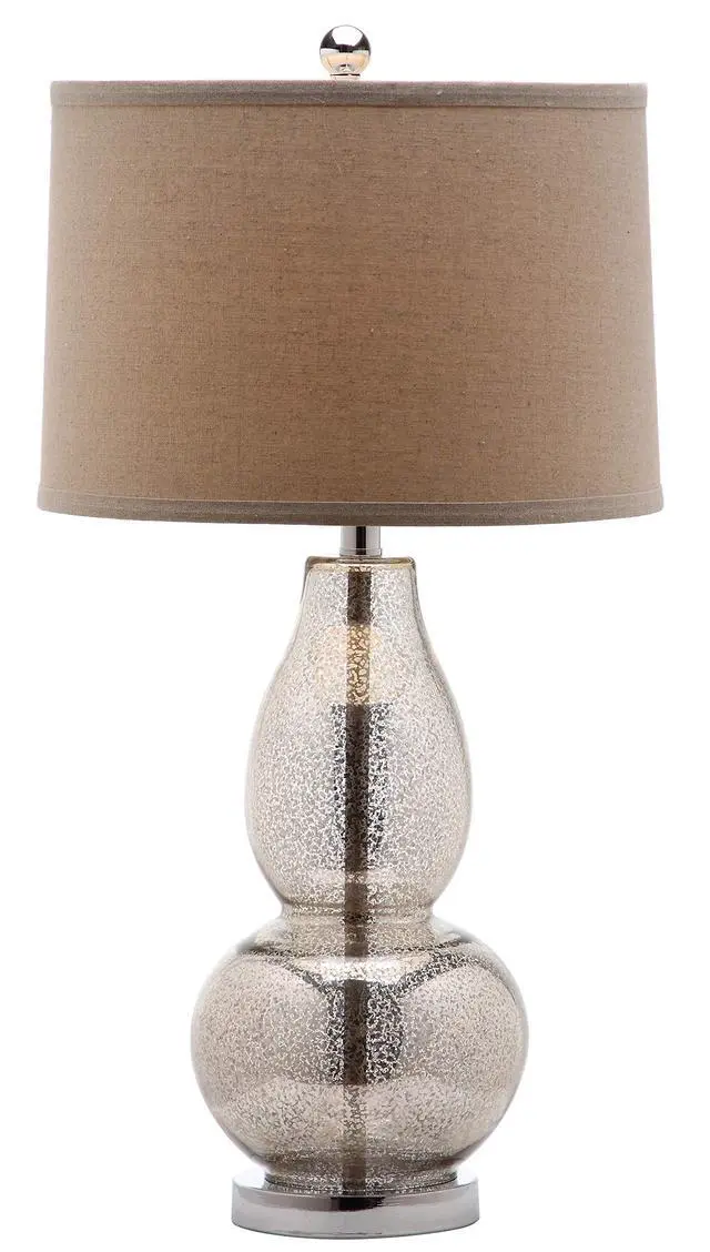 Alt view image 5 of 6 - Lighting Collection Mercurio Antique Silver/ Wheat Brown Shade 29-inch Bedroom Living Room Home Office Desk Nightstand Table Lamp Set of 2 (LED Bulbs Included)