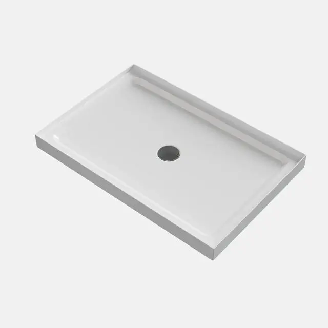 Alt view image 6 of 6 - 32 "x48" Shower Base - Durable, non-slip, ABS material, quick installation, universal bathroom design, enhance the bathing experience No Drain Set. (White, 32" x 48")
