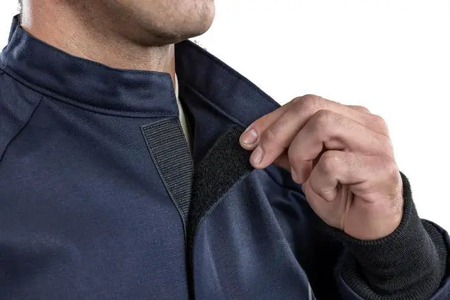 Alt view image 4 of 5 - ArcGuard 12 Cal UltraSoft Arc Flash Short Coat, 3X-Large
