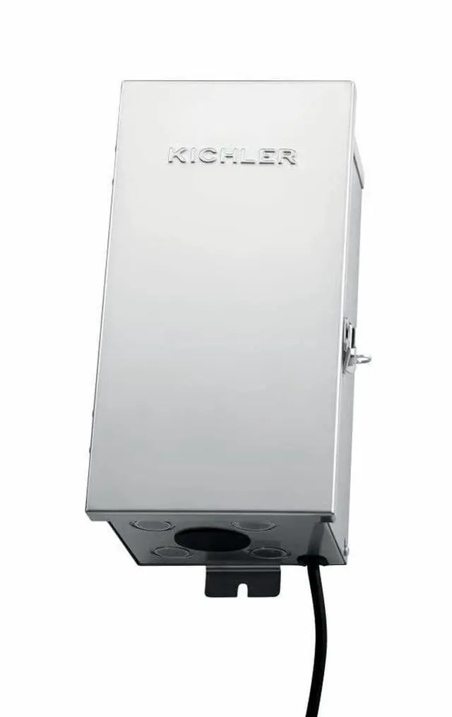 Alt view image 3 of 6 - Contractor Series 300W Transformer in Stainless Steel, Low Voltage Outdoor Power Supply, 15CS300SS