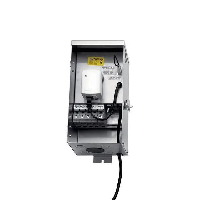 Alt view image 5 of 6 - Contractor Series 300W Transformer in Stainless Steel, Low Voltage Outdoor Power Supply, 15CS300SS
