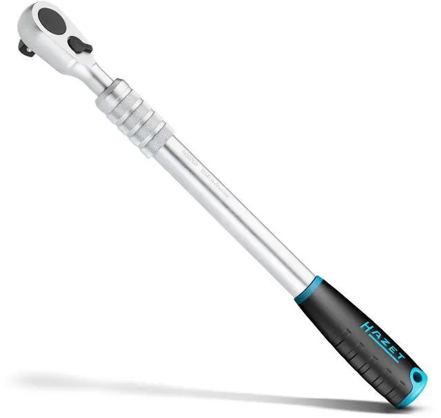 Main image of Hiper Fine-Tooth Reversible Ratchet 916HPLG I 12.5 Mm (1/2 Inch) Square Drive, Small Operating Angle (4 Degrees), With Ball Lock I Extra Long Version, Infinitely Extendable