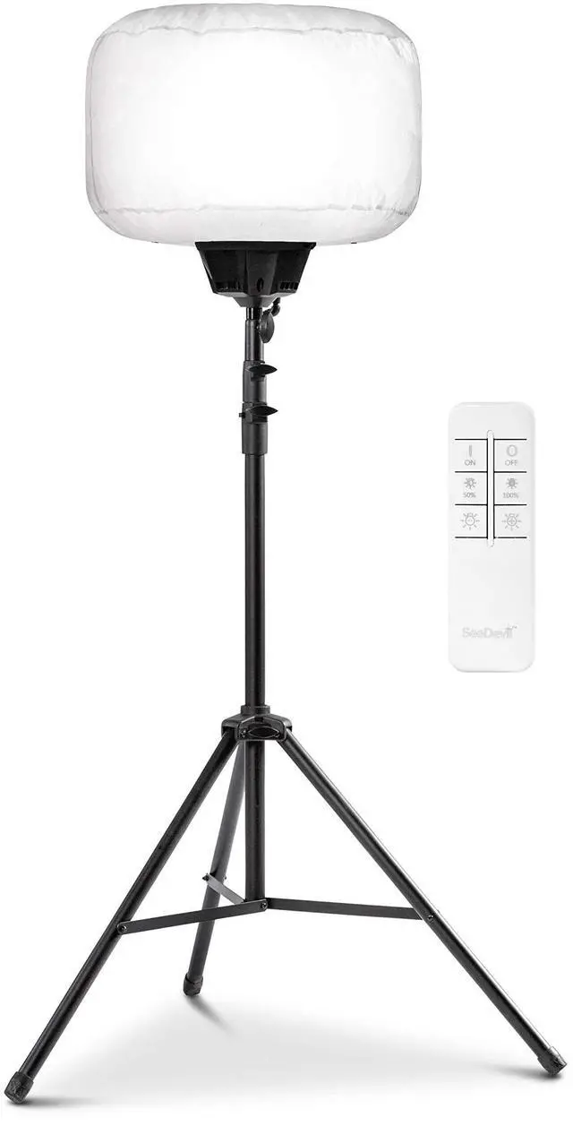 Main image of SD-60W-KIT-G1 60 Watt Balloon Light Kit (w/LED Balloon Light Fixture, White Balloon Diffuser, 6.5ft Tripod, Carry Bags + Basic mounts)