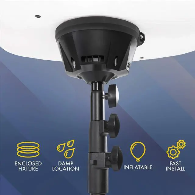 Alt view image 6 of 6 - SD-60W-KIT-G1 60 Watt Balloon Light Kit (w/LED Balloon Light Fixture, White Balloon Diffuser, 6.5ft Tripod, Carry Bags + Basic mounts)