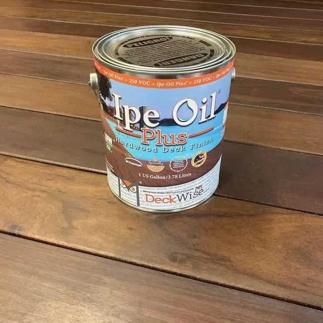 Alt view image 2 of 3 - Ipe Oil Plus Hardwood Deck Semi-Transparent 100 VOC Natural Finish (Pack of 2, 1-Gallon Each)