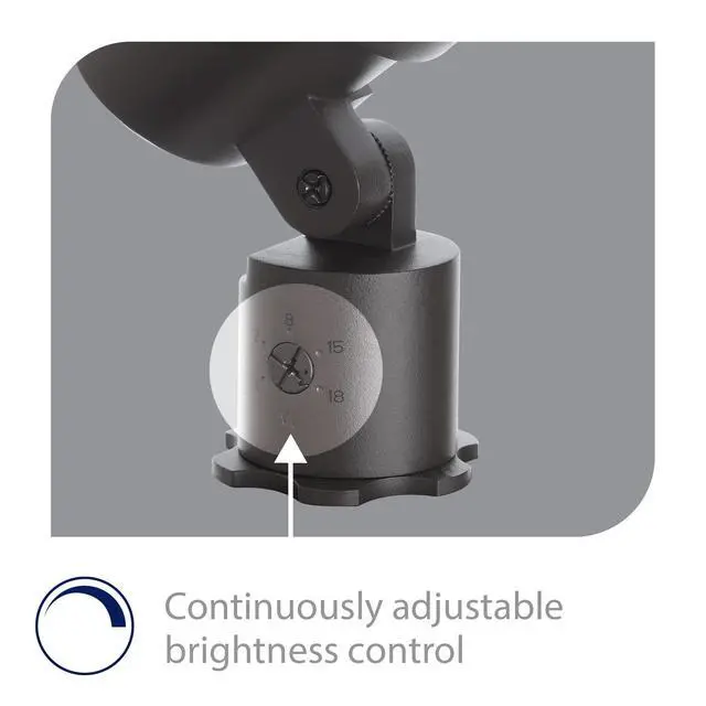 Alt view image 3 of 6 - WAC Landscape Lighting, LED 12V Medium Size Accent Light with Adjustable Beam Angle and Integral Brightness Control 50-1300 Lumens 2700K Warm Built-in LED in Black