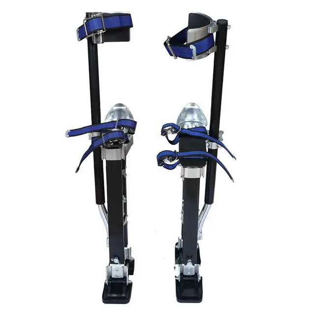 Main image of 18-30 Inch Drywall Stilts Grade Adjustable Aluminum Tool Stilt for Painting or Cleaning - Black