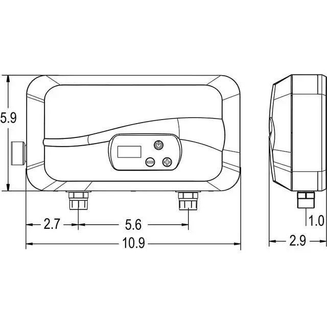 Alt view image 4 of 6 - POU 6T 6.5kW 240v Thermostatic Point of Use Tankless Electric Water Heater