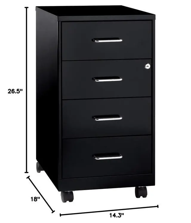 Alt view image 2 of 5 - LYS 26-1/2" Mobile Storage Cabinet - 4-Drawer