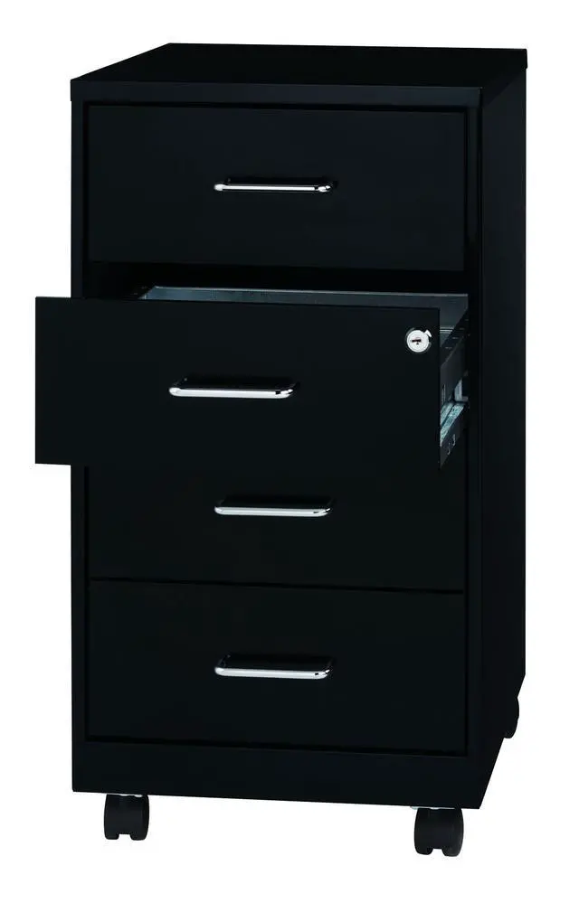 Alt view image 5 of 5 - LYS 26-1/2" Mobile Storage Cabinet - 4-Drawer