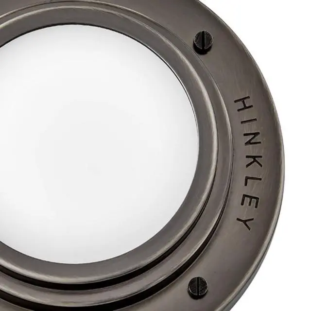 Alt view image 5 of 6 - Porte Extra Small Flush Mount Ceiling Light or Wall Sconce, Etched Opal Glass Shade, Dual-Mount Design, Integrated LED, ADA Compliant, Black Oxide Finish