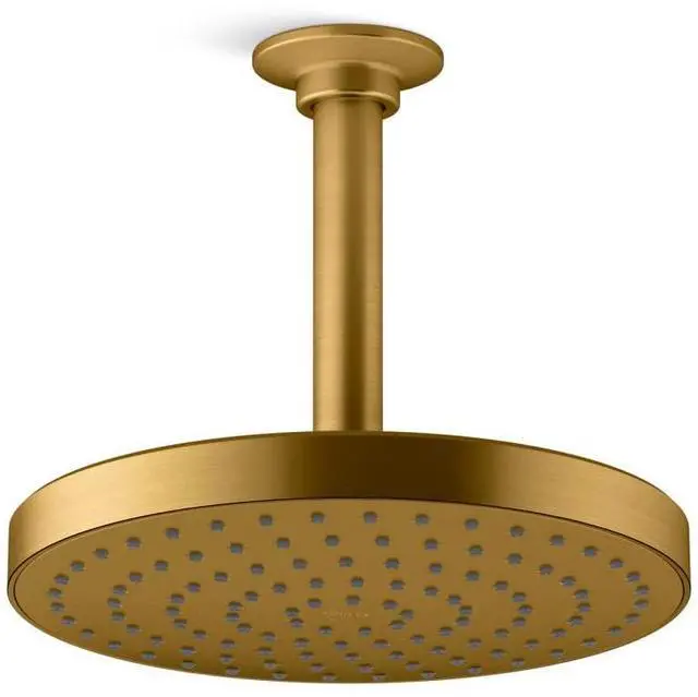 Main image of 76464-Y-2MB Awaken 8 Inch Single-Function Rain SHOWERHEAD, 8" Fixed Round Rainfall SHOWERHEAD, 2.5 GPM, Vibrant Brushed Moderne Brass