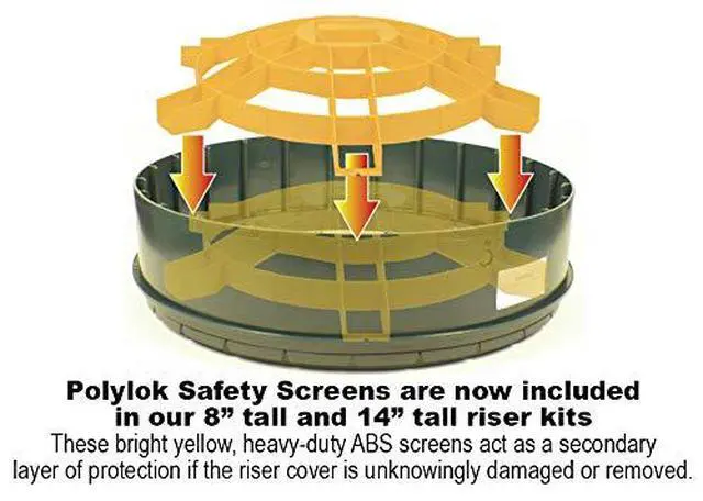 Alt view image 3 of 4 - 20" Septic Tank Riser Kit (14" Tall)