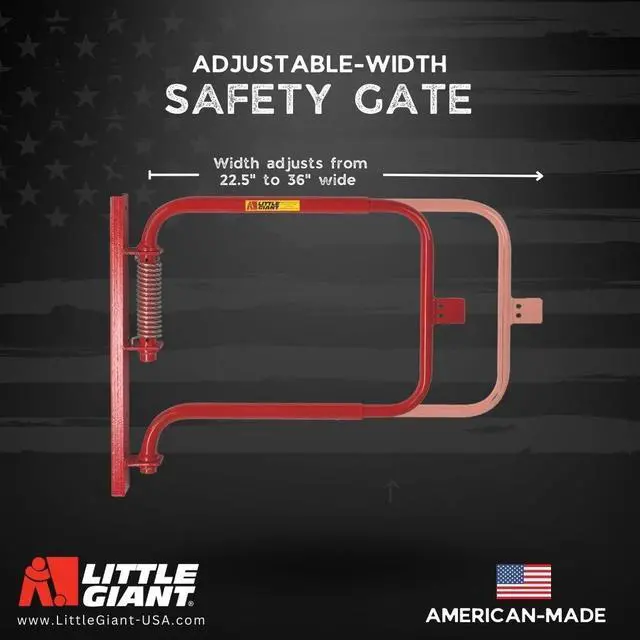 Alt view image 5 of 5 - SGS-R Red Adjustable Spring Safety Gate