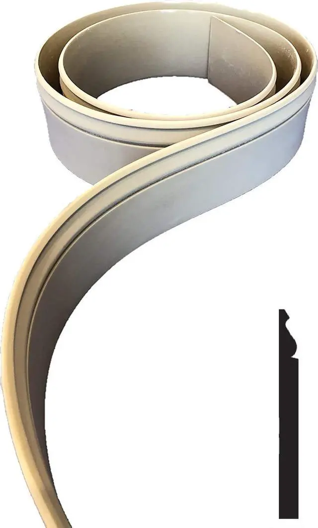 Main image of WM610 (CM610): 9/16 Thick x 5.25 Tall Flexible Base Molding - 12 feet Long - Made in the USA