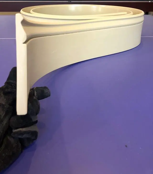 Alt view image 3 of 5 - WM610 (CM610): 9/16 Thick x 5.25 Tall Flexible Base Molding - 12 feet Long - Made in the USA