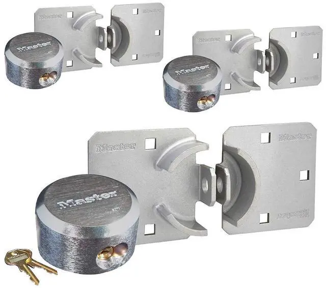 Main image of Hasp/Hidden Shackle Keyed Alike Padlocks w/ 6 Keys, 770-6271KA-3
