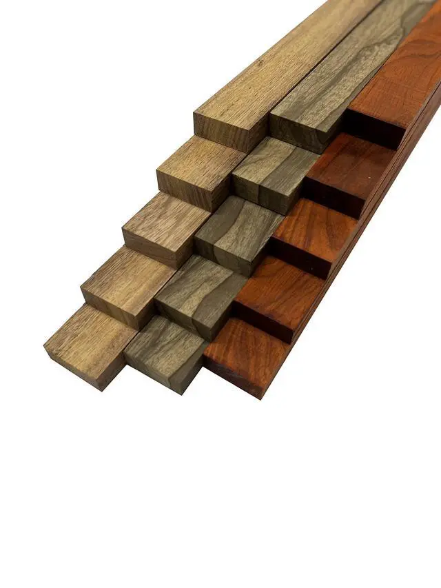 Alt view image 3 of 3 - Variety Pack of 15 Cutting Board Blocks of Sapele, Black Limba, Padauk | ¾ x 2 inches (3/4" x 2" x 48", Sapele| Black Limba | Padauk)