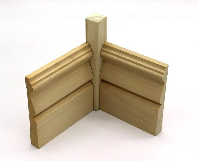 Main image of 3/4" x 3/4" x 6" Poplar (Paint Grade) Hardwood Simple Inside Corner Base Block, Trim Molding (64)