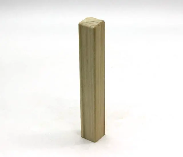 Alt view image 2 of 4 - 3/4" x 3/4" x 6" Poplar (Paint Grade) Hardwood Simple Inside Corner Base Block, Trim Molding (64)
