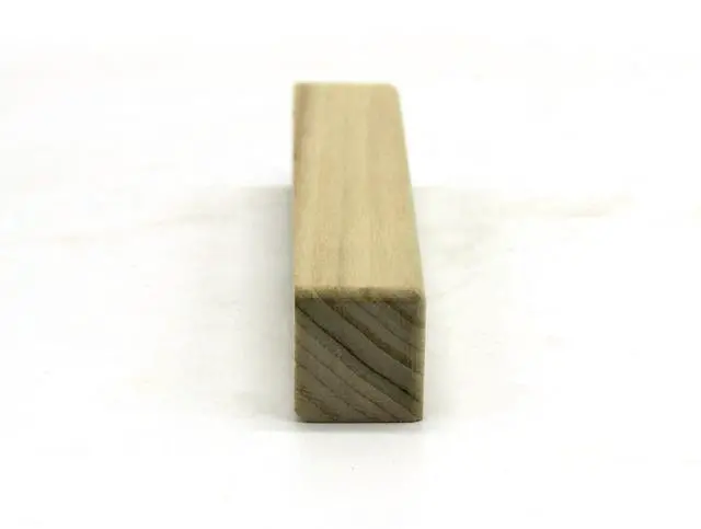 Alt view image 3 of 4 - 3/4" x 3/4" x 6" Poplar (Paint Grade) Hardwood Simple Inside Corner Base Block, Trim Molding (64)