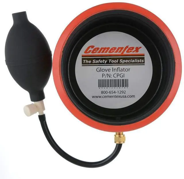 Main image of CPGI Classes 2-4 Should USE Included Velcro® Strap, Glove INFLATOR, NO Straps OR Bands Required for Class 00 and Class 0 INSPECTIONS, Strap and Drawstring Storage Bag Included
