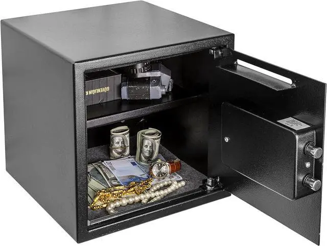 Alt view image 6 of 6 - Dual Lock Safe Box (Depository)