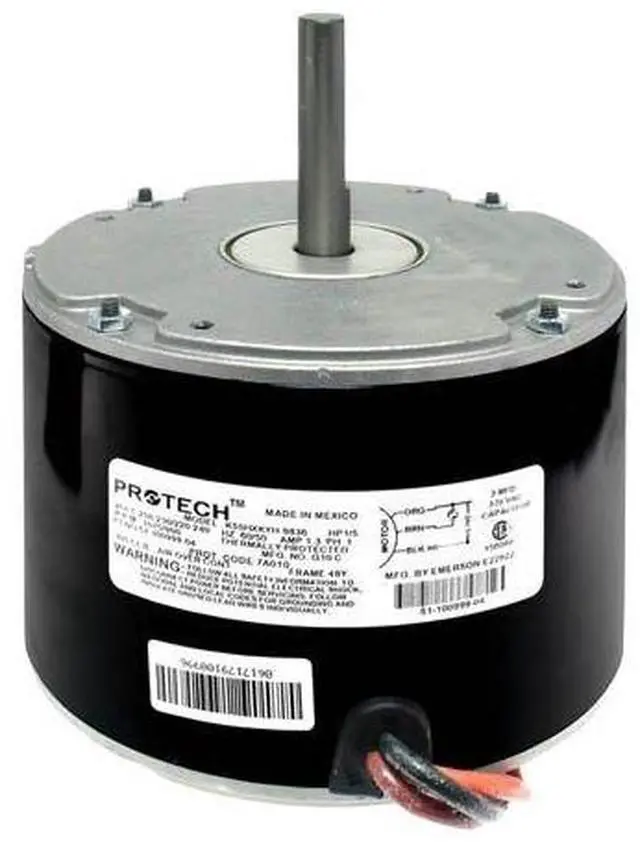 Main image of K55HXLAK-9881 - OEM Upgraded Condenser Fan Motor 1/5 HP 208-230/220-240 Volts 1075/900 RPM