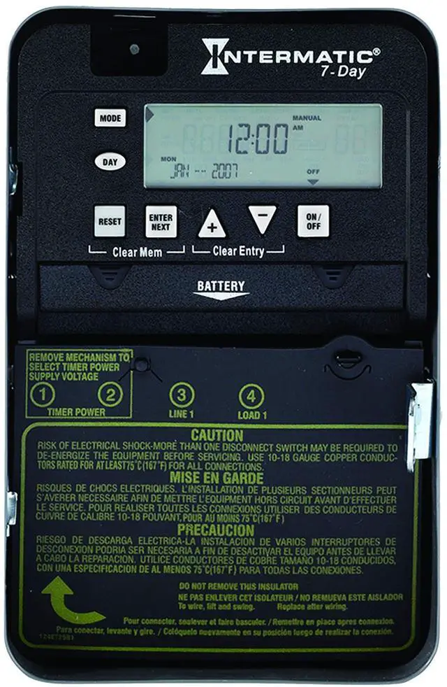 Main image of ET1705C Time Switch - Flexible Voltage Selector, Up to 28 Events - Precision Timing with Automatic Daylight Saving Time Adjustment