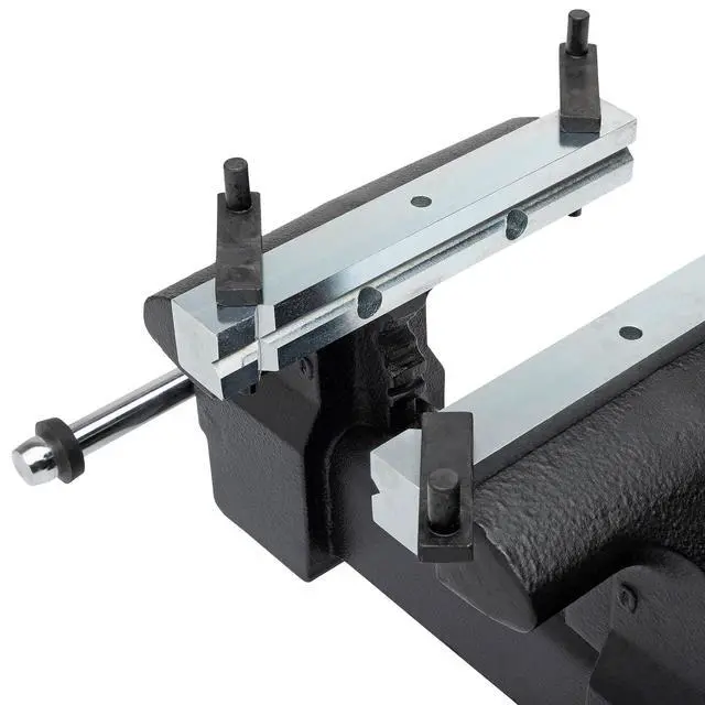 Alt view image 6 of 6 - Yost MV-7 Multipurpose 7" Wide Jaw Homeowners Bench Vise | Industrial & Workshop-Grade Work Table Mechanic Tools for Wood Working, Metal Works, & DIY Projects | 360° Swivel Base | Includes 4 Jaw Dogs