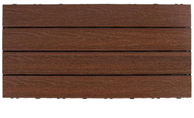 Main image of UltraShield Naturale 1 ft. x 2 ft. Quick Deck Outdoor Composite Deck Tile in Brazilian Ipe (20 sq. ft. per Box)